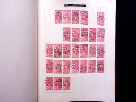 ABSTEMPELUNGEN : Kl. Sammlung in Album mit ca600 Marken