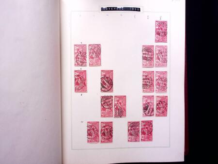 ABSTEMPELUNGEN : Kl. Sammlung in Album mit ca600 Marken