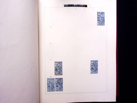 ABSTEMPELUNGEN : Kl. Sammlung in Album mit ca600 Marken