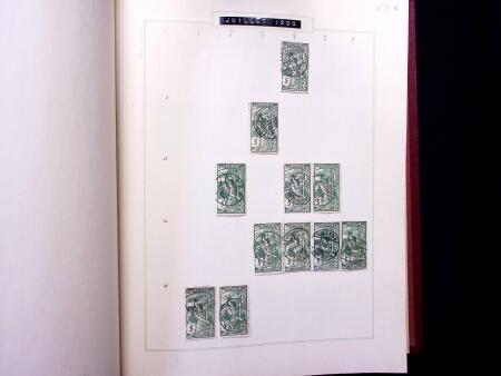 ABSTEMPELUNGEN : Kl. Sammlung in Album mit ca600 Marken
