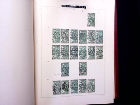 ABSTEMPELUNGEN : Kl. Sammlung in Album mit ca600 Marken