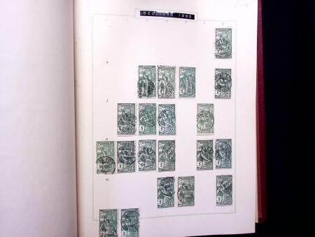 ABSTEMPELUNGEN : Kl. Sammlung in Album mit ca600 Marken