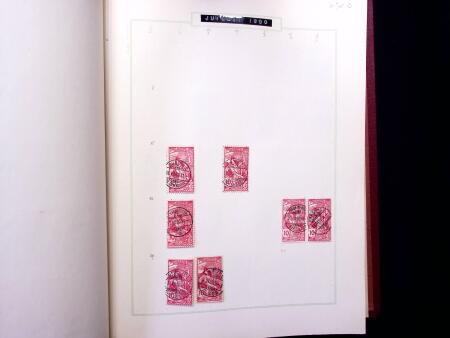 ABSTEMPELUNGEN : Kl. Sammlung in Album mit ca600 Marken