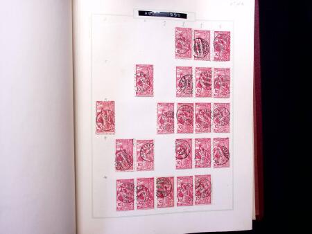 ABSTEMPELUNGEN : Kl. Sammlung in Album mit ca600 Marken