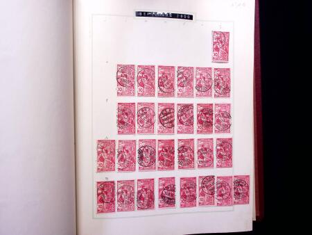 ABSTEMPELUNGEN : Kl. Sammlung in Album mit ca600 Marken