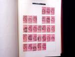 ABSTEMPELUNGEN : Kl. Sammlung in Album mit ca600 Marken