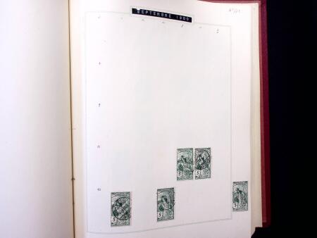 ABSTEMPELUNGEN : Kl. Sammlung in Album mit ca600 Marken