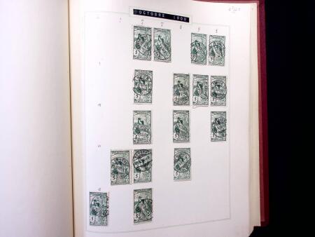 ABSTEMPELUNGEN : Kl. Sammlung in Album mit ca600 Marken