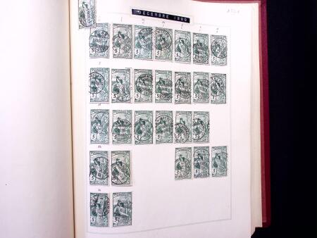 ABSTEMPELUNGEN : Kl. Sammlung in Album mit ca600 Marken