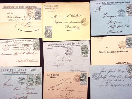 FRANKATUREN : Lot ca200 Briefe und Karten, meistens