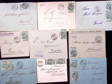 FRANKATUREN : Lot ca200 Briefe und Karten, meistens