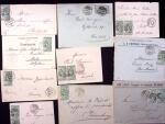 FRANKATUREN : Lot ca200 Briefe und Karten, meistens