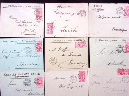 FRANKATUREN : Lot ca200 Briefe und Karten, meistens
