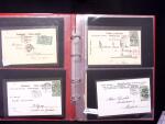 Lot 35 Briefe und Karten in Steckbuch, mit u.a. Buntfrankaturen,