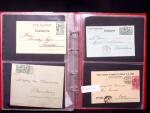 Lot 35 Briefe und Karten in Steckbuch, mit u.a. Buntfrankaturen,