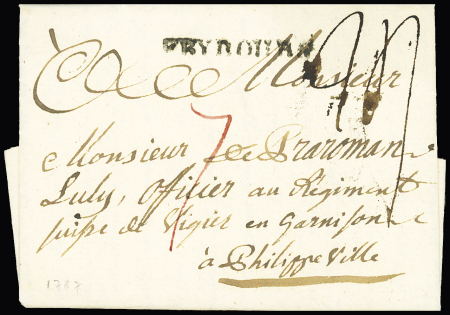 1787 (4. Aug.) - Fribourg nach Philippeville (Belgien)