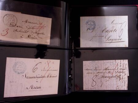 WESTSCHWEIZ, 1678-1875 : Partie mit 828 Belegen in