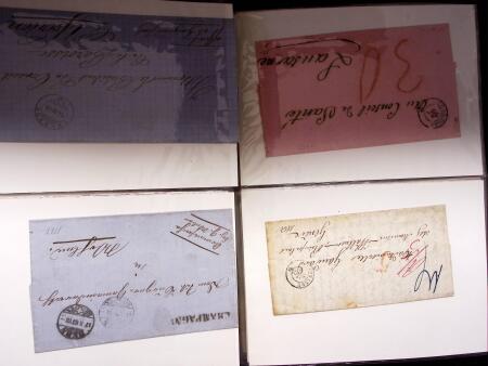 WESTSCHWEIZ, 1678-1875 : Partie mit 828 Belegen in
