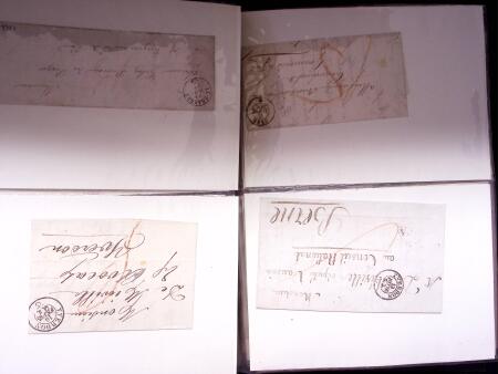 WESTSCHWEIZ, 1678-1875 : Partie mit 828 Belegen in