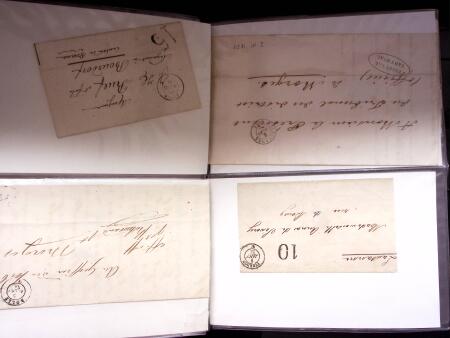 WESTSCHWEIZ, 1678-1875 : Partie mit 828 Belegen in