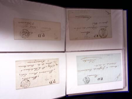 WESTSCHWEIZ, 1678-1875 : Partie mit 828 Belegen in