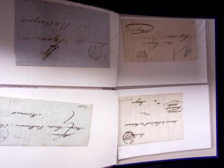 WESTSCHWEIZ, 1678-1875 : Partie mit 828 Belegen in
