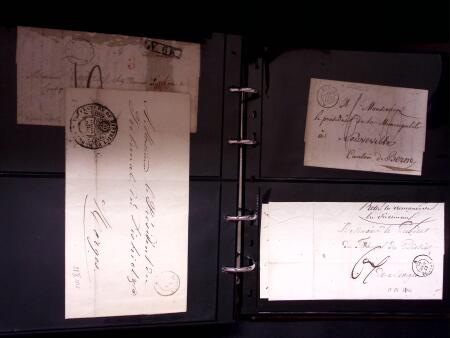 WESTSCHWEIZ, 1678-1875 : Partie mit 828 Belegen in