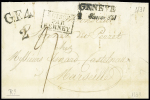 WESTSCHWEIZ, 1678-1875 : Partie mit 828 Belegen in