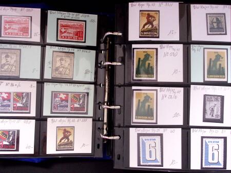 1939-45, Kleine Bestand in zwei Steckbüchern mit viele