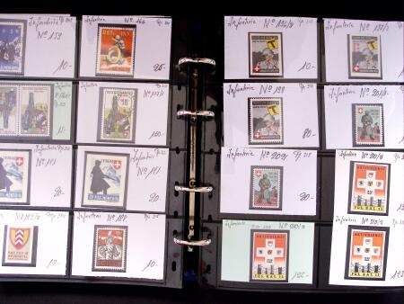 1939-45, Kleine Bestand in zwei Steckbüchern mit viele