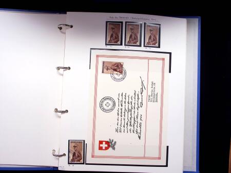 1939-45, Gut Ausgebaute Sammlung Schweiz in 9 Alben
