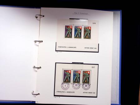 1939-45, Gut Ausgebaute Sammlung Schweiz in 9 Alben