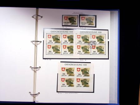 1939-45, Gut Ausgebaute Sammlung Schweiz in 9 Alben