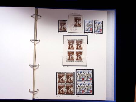 1939-45, Gut Ausgebaute Sammlung Schweiz in 9 Alben