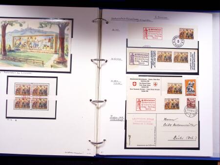 1939-45, Gut Ausgebaute Sammlung Schweiz in 9 Alben