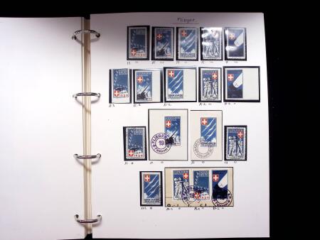 1939-45, Gut Ausgebaute Sammlung Schweiz in 9 Alben
