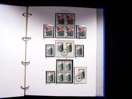 1939-45, Gut Ausgebaute Sammlung Schweiz in 9 Alben