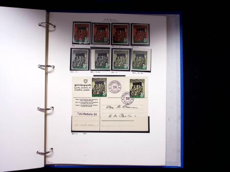 1939-45, Gut Ausgebaute Sammlung Schweiz in 9 Alben