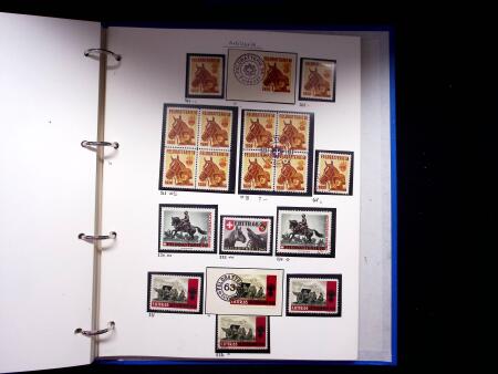 1939-45, Gut Ausgebaute Sammlung Schweiz in 9 Alben