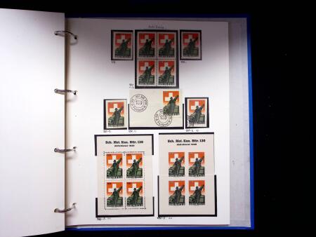 1939-45, Gut Ausgebaute Sammlung Schweiz in 9 Alben