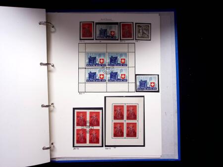 1939-45, Gut Ausgebaute Sammlung Schweiz in 9 Alben
