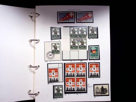 1939-45, Gut Ausgebaute Sammlung Schweiz in 9 Alben