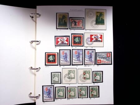 1939-45, Gut Ausgebaute Sammlung Schweiz in 9 Alben