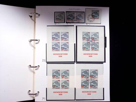 1939-45, Gut Ausgebaute Sammlung Schweiz in 9 Alben