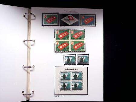 1939-45, Gut Ausgebaute Sammlung Schweiz in 9 Alben