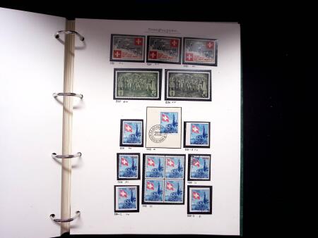 1939-45, Gut Ausgebaute Sammlung Schweiz in 9 Alben