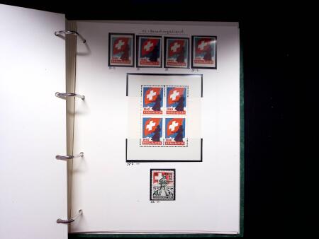1939-45, Gut Ausgebaute Sammlung Schweiz in 9 Alben