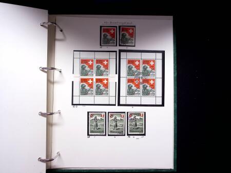 1939-45, Gut Ausgebaute Sammlung Schweiz in 9 Alben