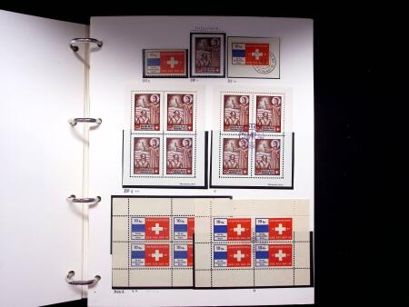 1939-45, Gut Ausgebaute Sammlung Schweiz in 9 Alben
