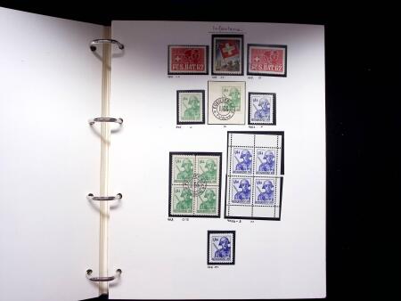 1939-45, Gut Ausgebaute Sammlung Schweiz in 9 Alben